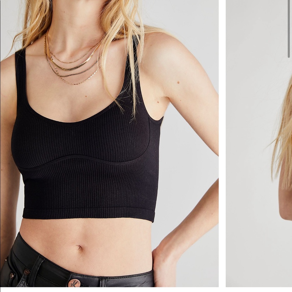 Intimately free people Meg seamless crop M/L black and red